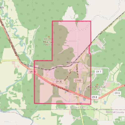 Map of Woodville