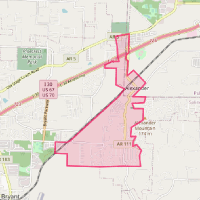 Map of Alexander