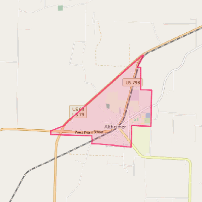 Map of Altheimer