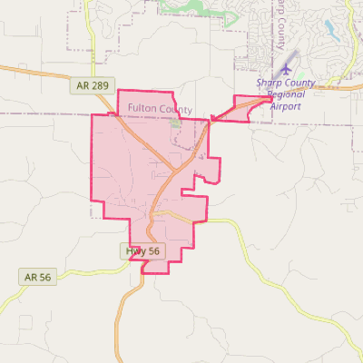 Map of Ash Flat