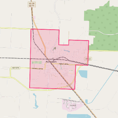 Map of Ashdown