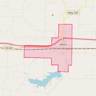 Map of Atkins