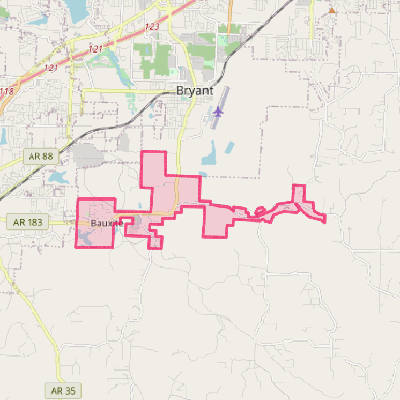 Map of Bauxite