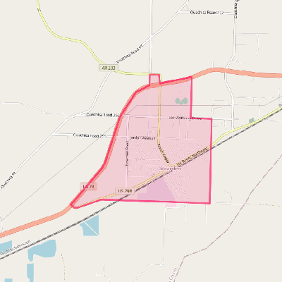 Map of Bearden