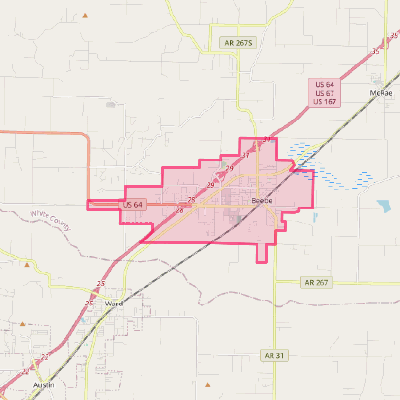 Map of Beebe