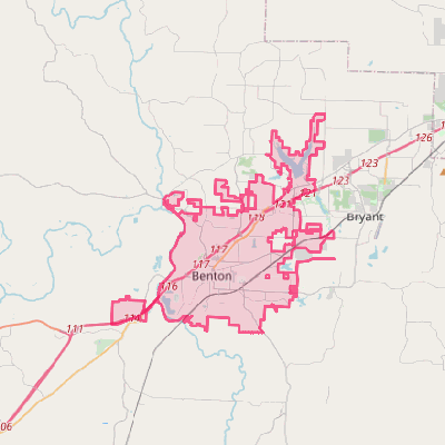 Map of Benton