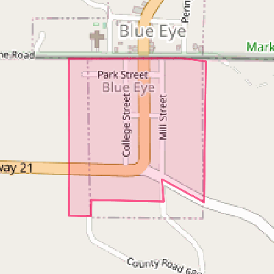 Map of Blue Eye