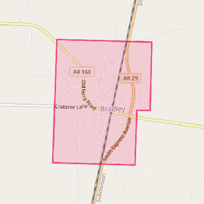 Map of Bradley