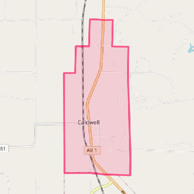 Map of Caldwell