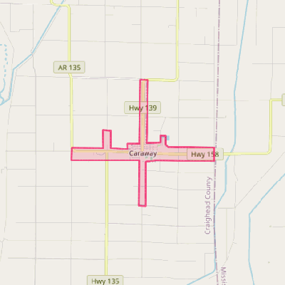 Map of Caraway