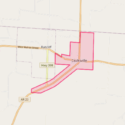 Map of Caulksville