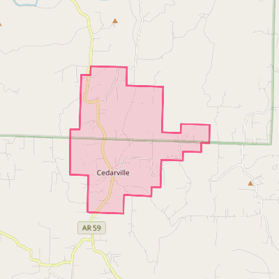 Map of Cedarville