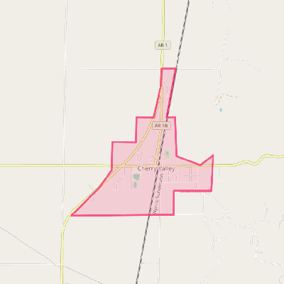 Map of Cherry Valley