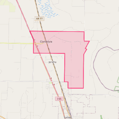 Map of Clarkedale