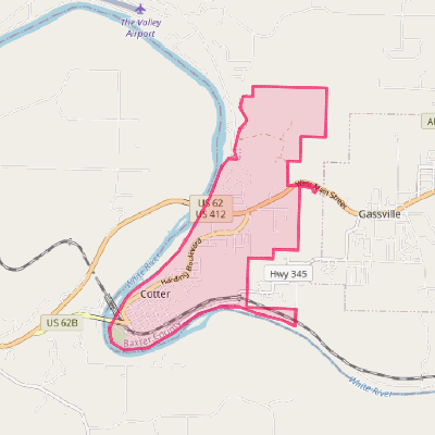 Map of Cotter