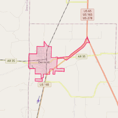 Map of Dermott