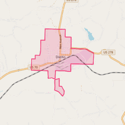 Map of Dierks