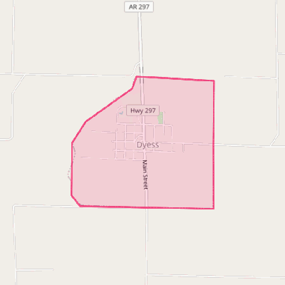 Map of Dyess