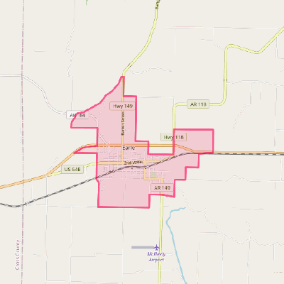 Map of Earle