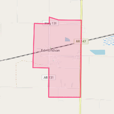 Map of Edmondson