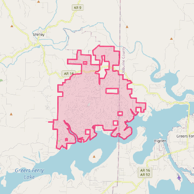 Map of Fairfield Bay