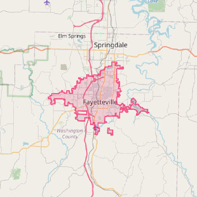 Map of Fayetteville