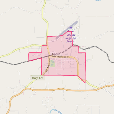 Map of Flippin