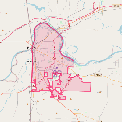 Map of Fort Smith