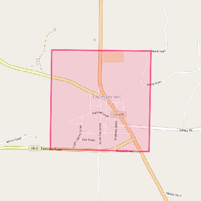 Map of Fountain Hill
