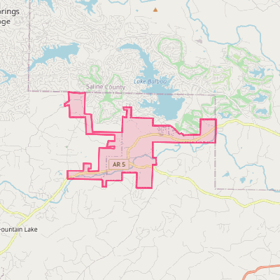 Map of Fountain Lake