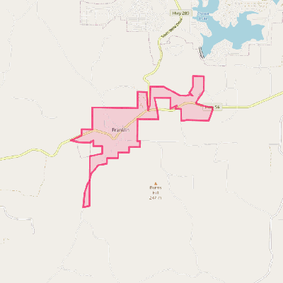 Map of Franklin