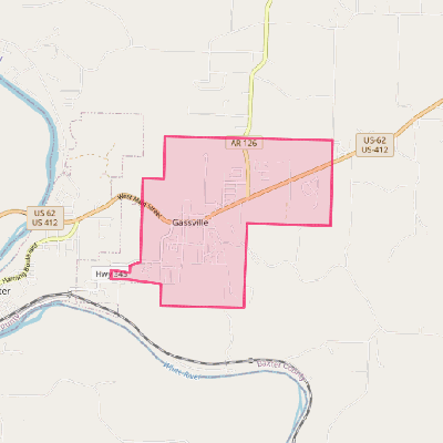 Map of Gassville