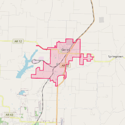 Map of Gentry