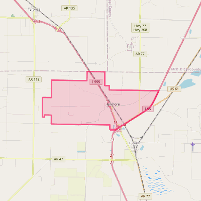 Map of Gilmore