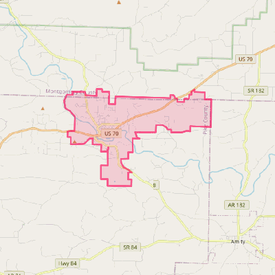 Map of Glenwood