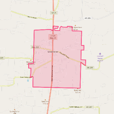 Map of Greenbrier