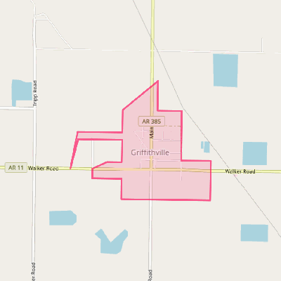 Map of Griffithville