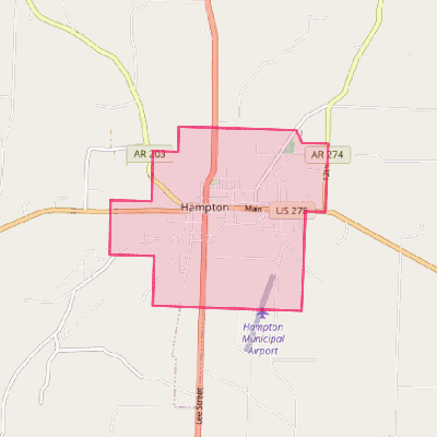 Map of Hampton