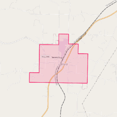 Map of Hatfield