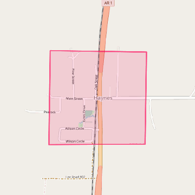 Map of Haynes