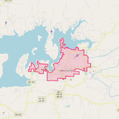 Map of Heber Springs