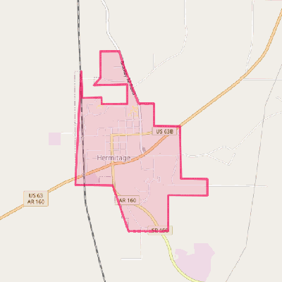 Map of Hermitage