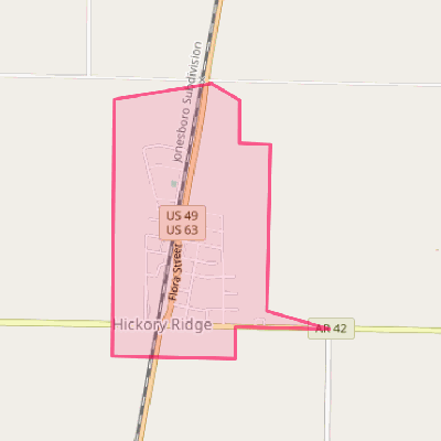 Map of Hickory Ridge