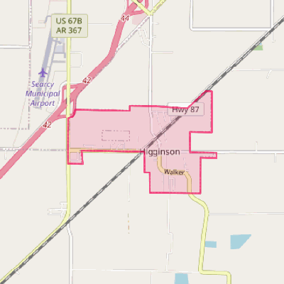 Map of Higginson