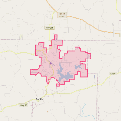 Map of Horseshoe Bend