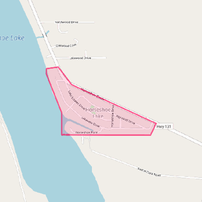 Map of Horseshoe Lake