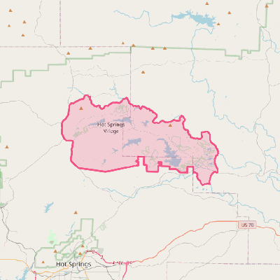 Map of Hot Springs Village