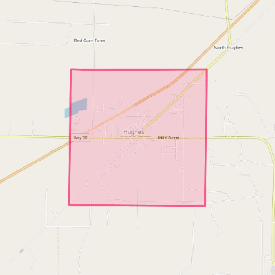 Map of Hughes