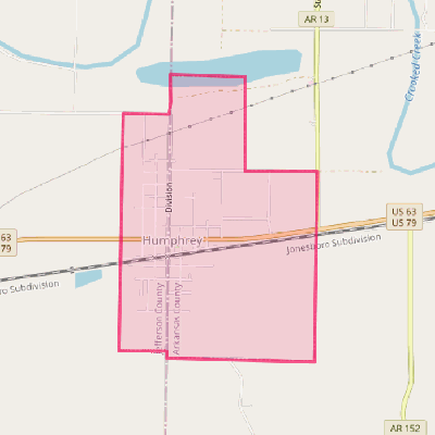 Map of Humphrey