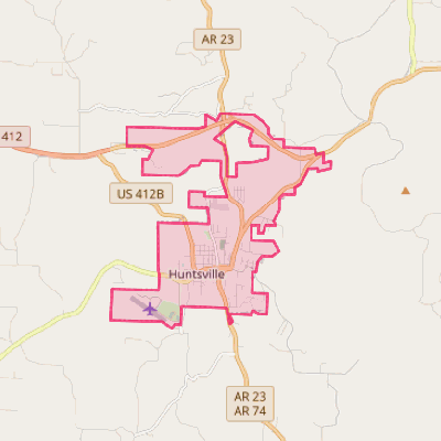 Map of Huntsville